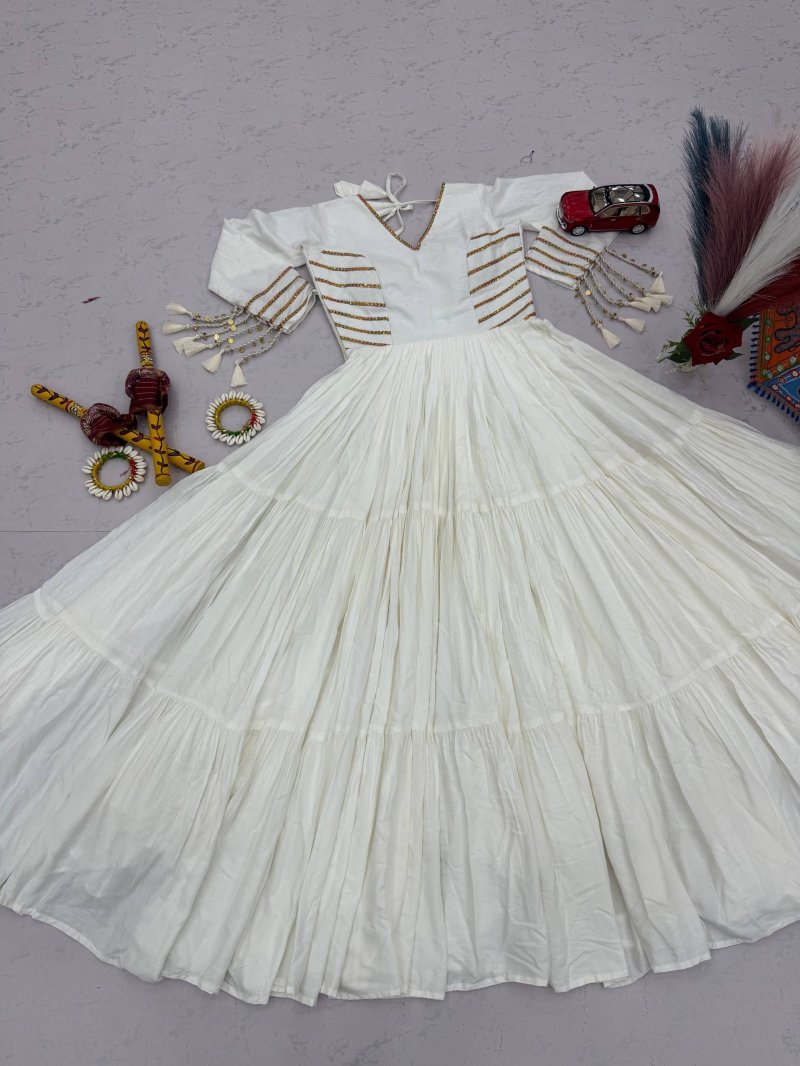 Pc 590 Pure Cotton Navratri Special Gown Collections